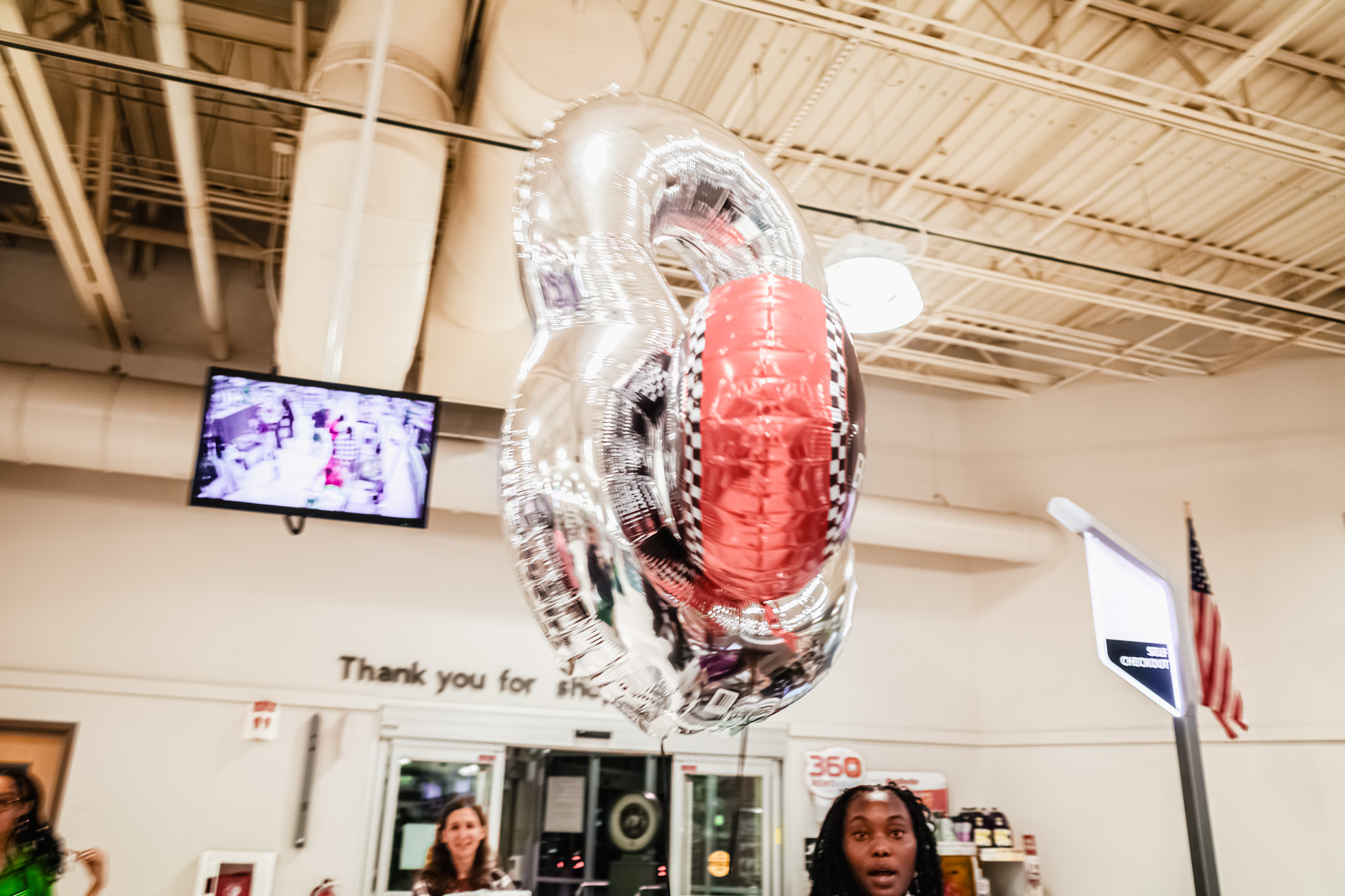 Balloons in the Publix checkout