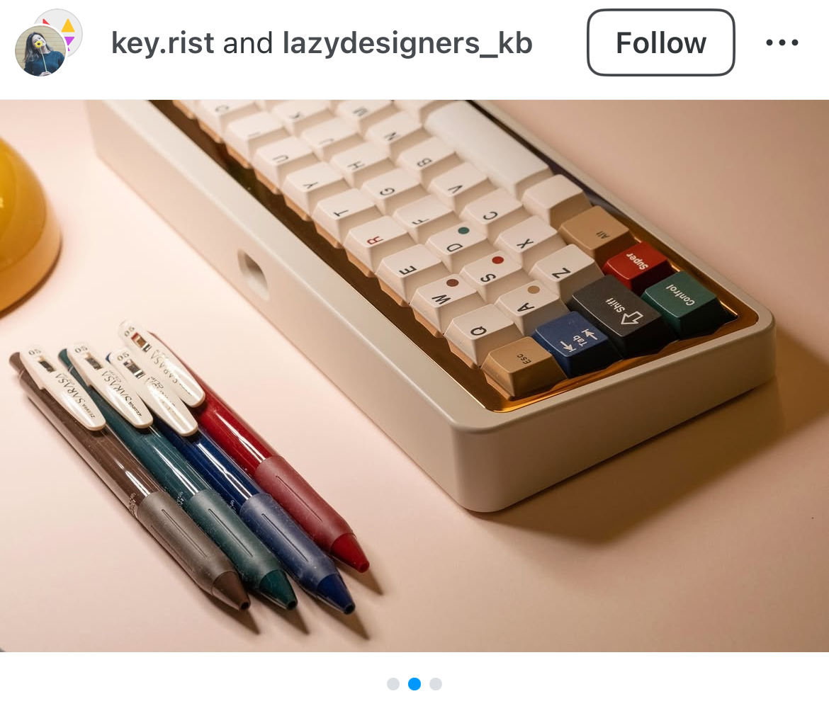 Yes. Mechanical keyboard theme matched pen colors.