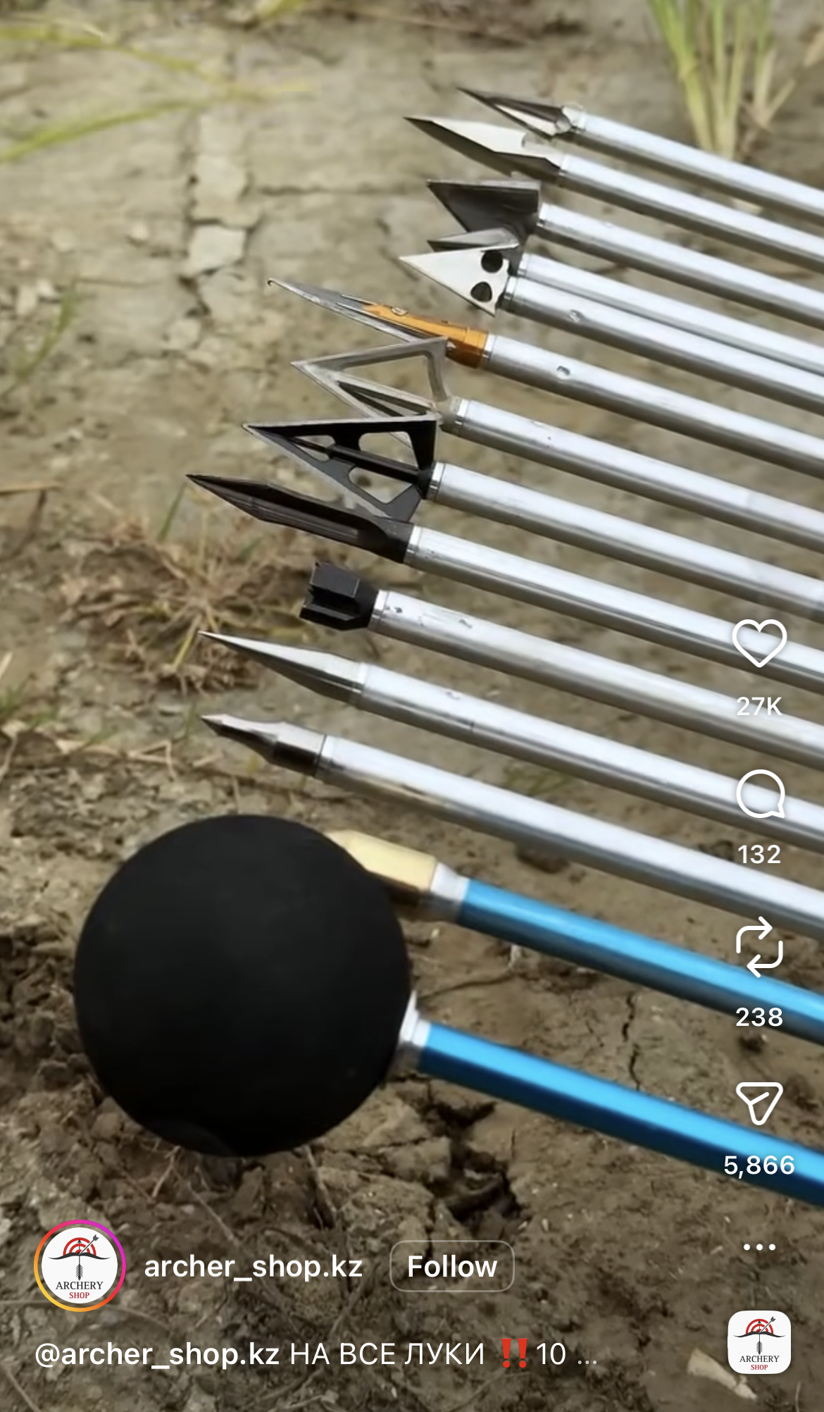 Lineup of varied arrowheads displayed on a wooden surface